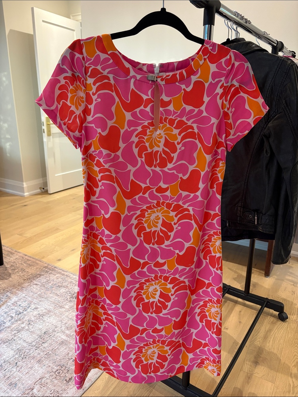 Banana Republic Pink & Orange Floral Mini Dress